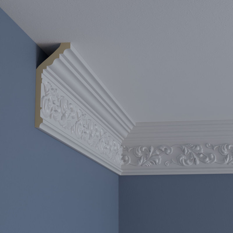 Richmond 5-1/2"H Primed Polyurethane Crown Moulding