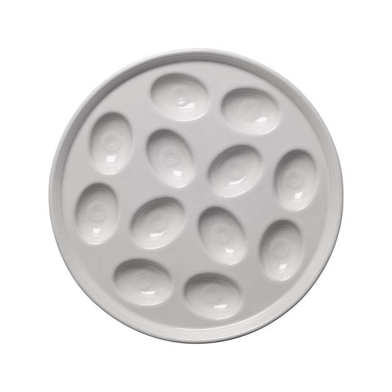 Fiesta Egg Platter, White
