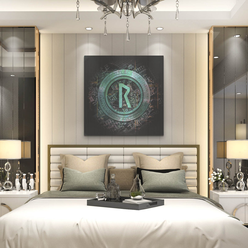 Luxe métal art «Thorchain Rune Crypto Power» par Ep «Thorchain Rune Crypto Power» par Valentyn Artemenko, H 36 po x l 36 po