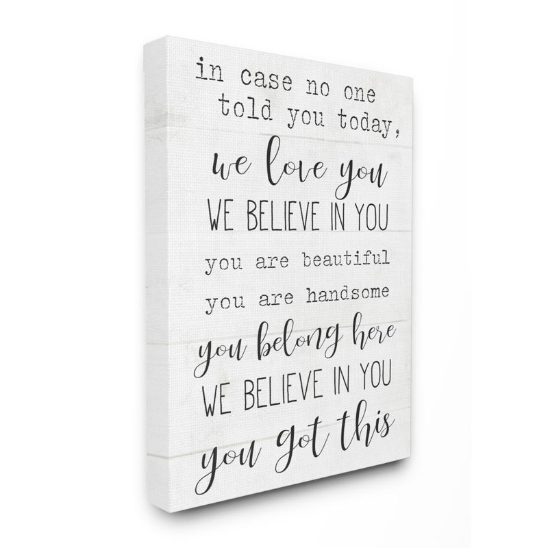 «You Got this Inspirational Family Home Word Design» par Daphne Polselli, impression, Toile tendue, H 48 po x l 36 po