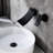 Matte Black Wall Mounted Bathroom Faucet, Brass Fabricated With Vast Arc Waterfall Spout And Accurate Control Valve For A Smooth Supply Mount Widespread Faucet In Black, Manufactured Expansive Exact-121615861