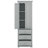 Tall Storage Cabinet With 3 Drawers, Adjustable Shelves & 2 Doors, Floor Freestanding Linen Cabinet For Bathroom, Living Room-1368984832