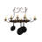 Handforged Oval Metal Handcrafted Oval Chandelier Pot Rack