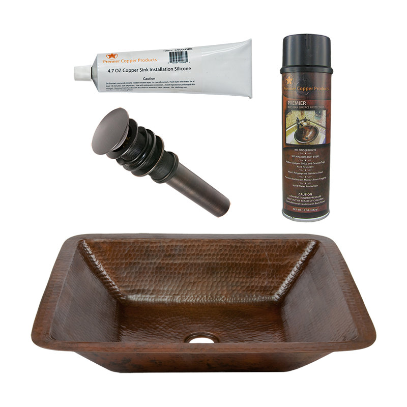 Ensemble de lavabo et de drain pour salle de bain Premier Copper Products BSP5_LREC19DB-P