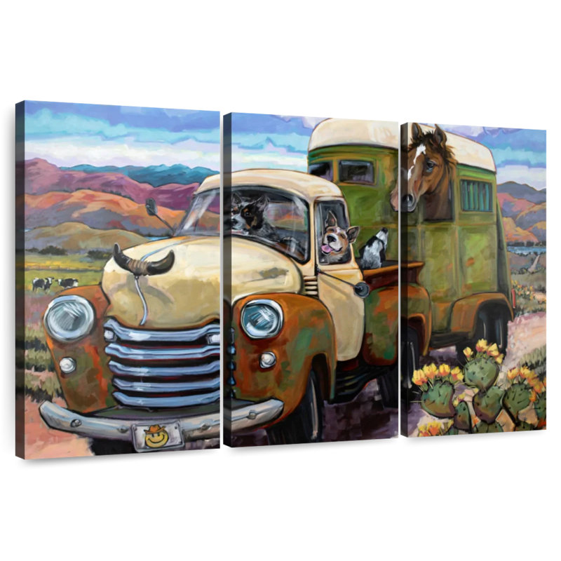 Ketti Git Along Lil Dogies, 32" H x 50" W