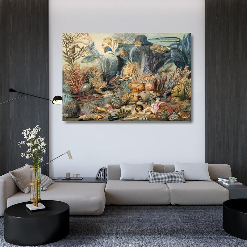 "Ocean Life" par James M. Sommerville - Art sur toile tendue avec châssis, H 33 po x l 48 po