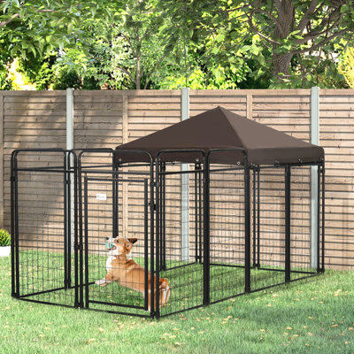 Dog Kennel Outdoor For Large And Medium Dogs, 9.3' X 4.6' X 5.2'