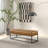 Odessa Tan Leather Bench
