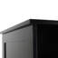 Armoire de salle de bain moderne en faux bois noir, l 15,67 po x l 14,61 po x H 62,6 po, compacte pour les accessoires, assemblage requis avec du bois - moderne, rangement et style-771279322