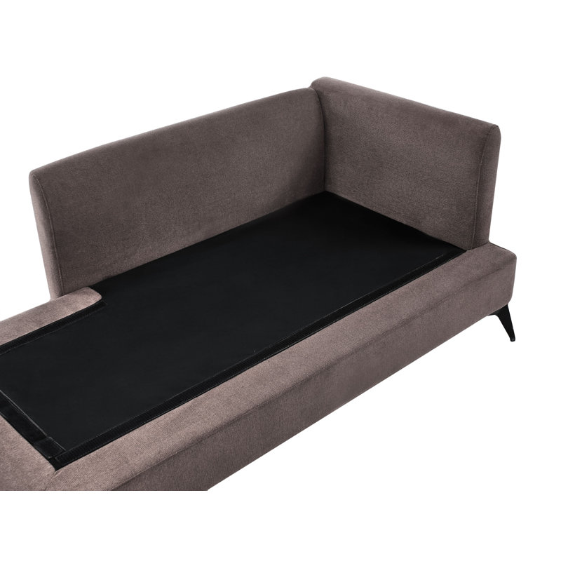 Right Hand Fabric Chaise Lounge SIEVOZ, Right Hand Facing, Blue