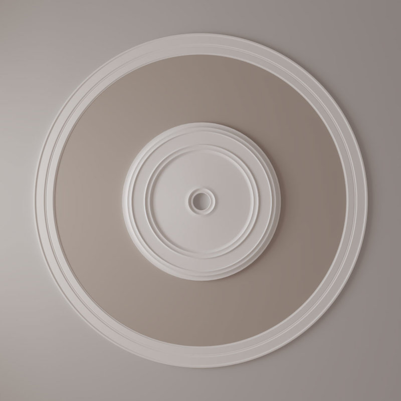 84 anneaux de plafond Milton 84 3/4 po x P 74 1/4 po x l 5 1/4 po x P 1 po, Paquet de 4 (forme un cercle complet)