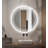 Frameless Round LED Smart Mirror With Laser Engraving Pattern