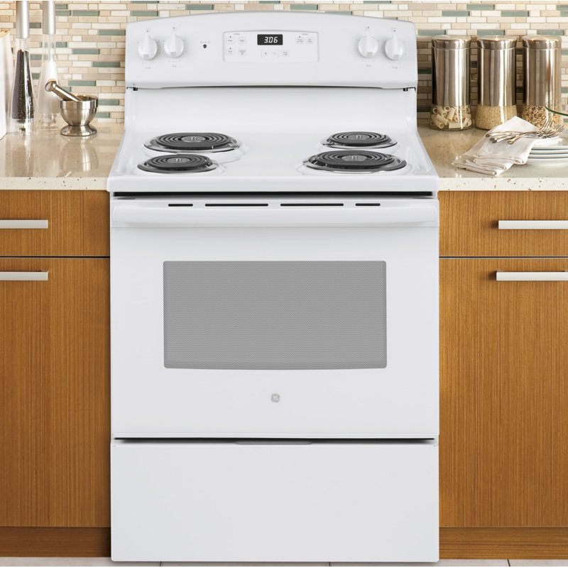 30" 5 cu. ft. Freestanding Electric Range, White