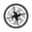 Ventilateur de plafond en cage noir élégant de 22 po avec télécommande et ensemble d'éclairage Cissline-1458025045-1458025064