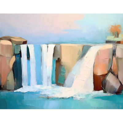 «Waterfalls 5» sur toile