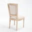Chaise de salle à manger rembourrée de 2 personnes, beige, haute, assise confortable, pieds, finition tréfilée, construction solide, démontable, conception facile à assembler, construction, espace