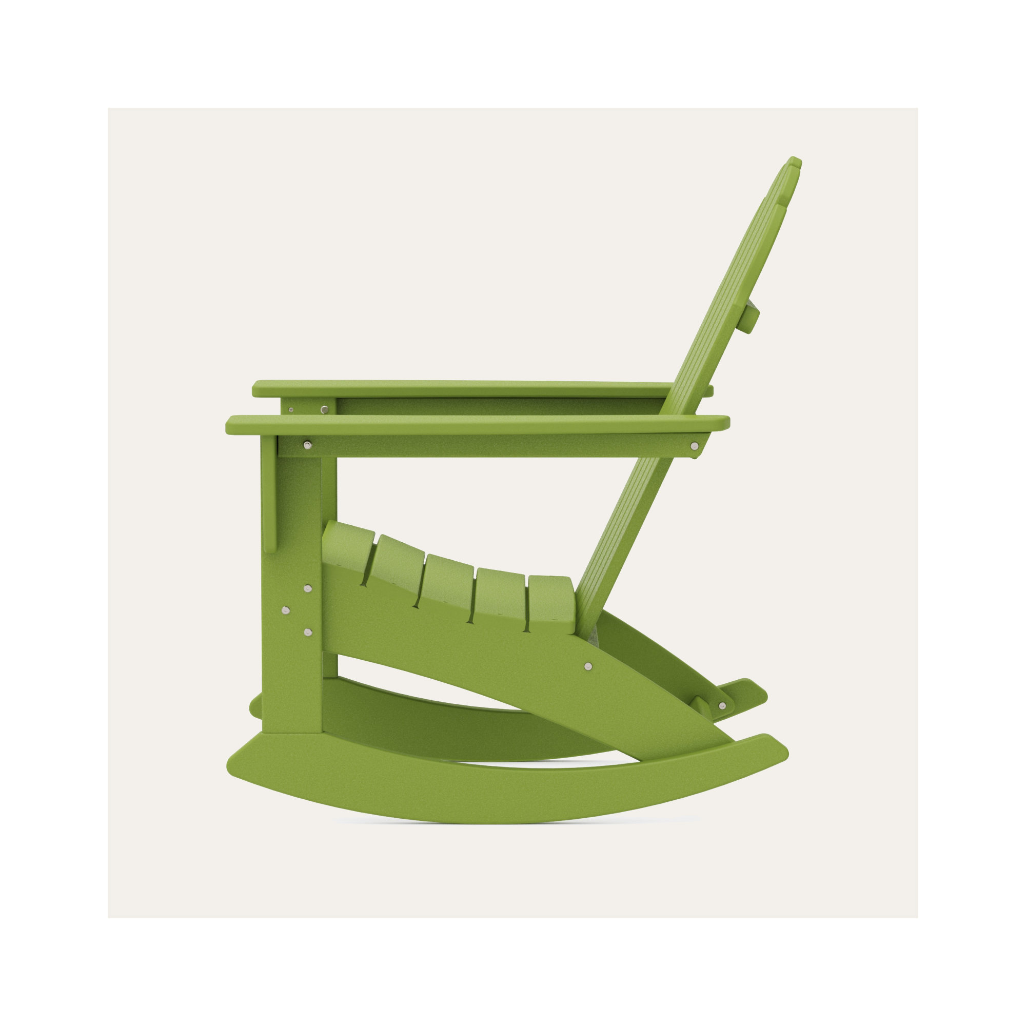 POLYWOOD Vineyard Adirondack Rocking Chair, Lime