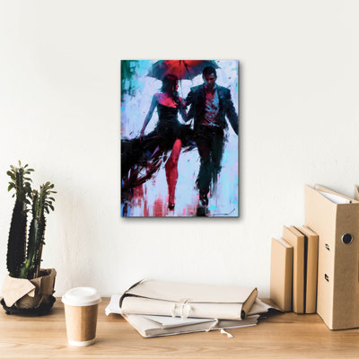 Winston Porter 'Walking In The Rain' by Andreas Magnusson Canvas Wall Art