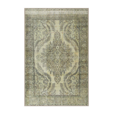 Vert oriental/beige Tapis décoratif