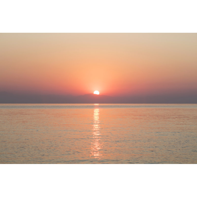 Asuncion Sunrise Over Water - Wrapped Canvas Print, 20cm H x 30cm W x 3.8cm D