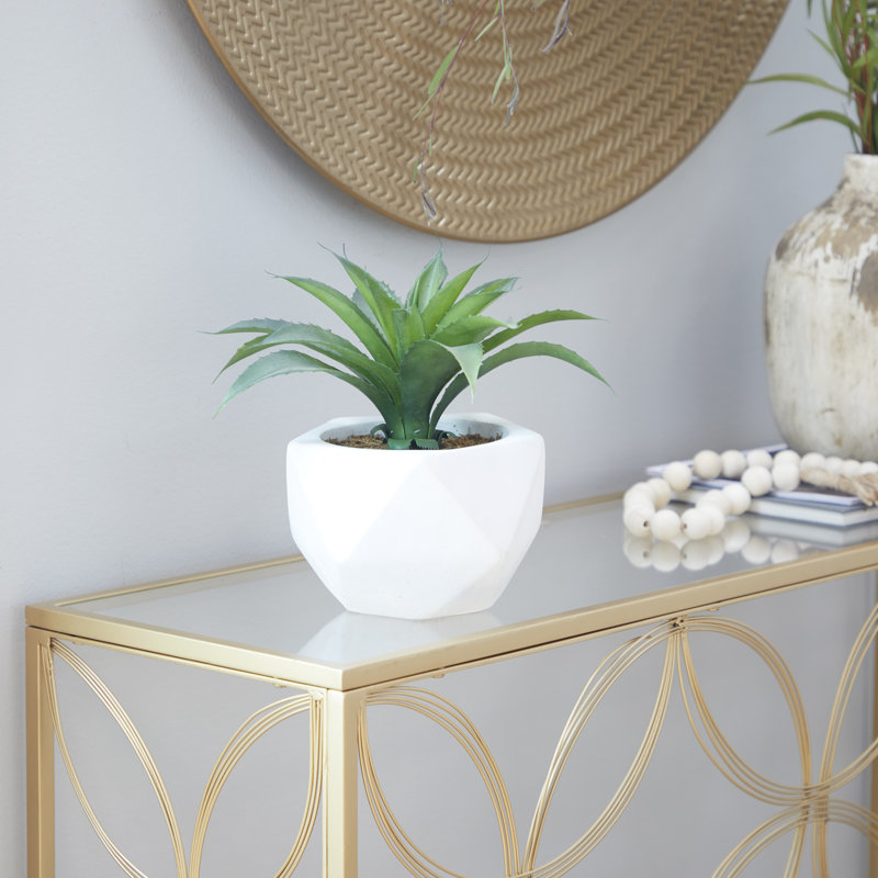 9,75 po plante à feuillage artificiel dans un vase