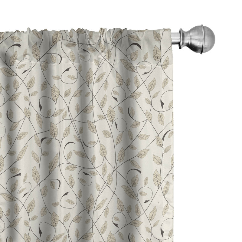 Rideaux 4 panneaux East Urban Home, L 28 po x L 63 po