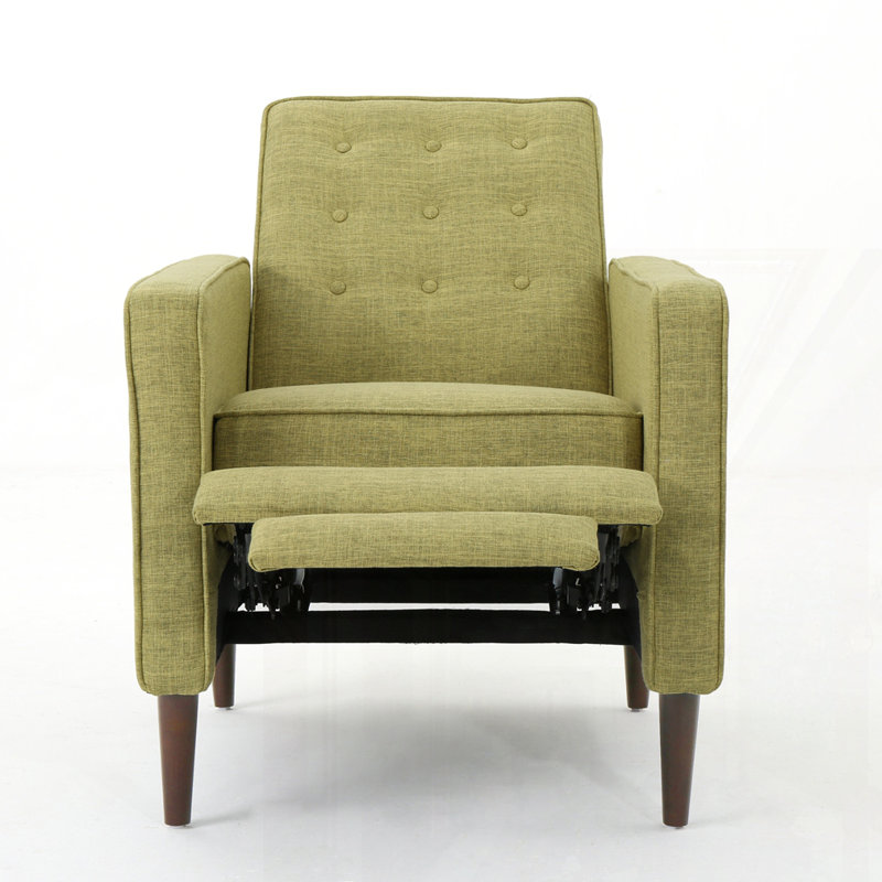 Fauteuil inclinable Mid-Century moderne, Jaune