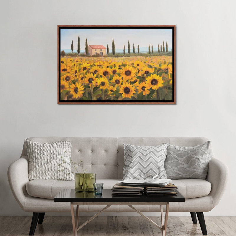 Reproduction d’art, "Tuscan Memories I" par Sandra Iafrate, H 32 po x l 48 po x 1,5 po, Pas de tapis