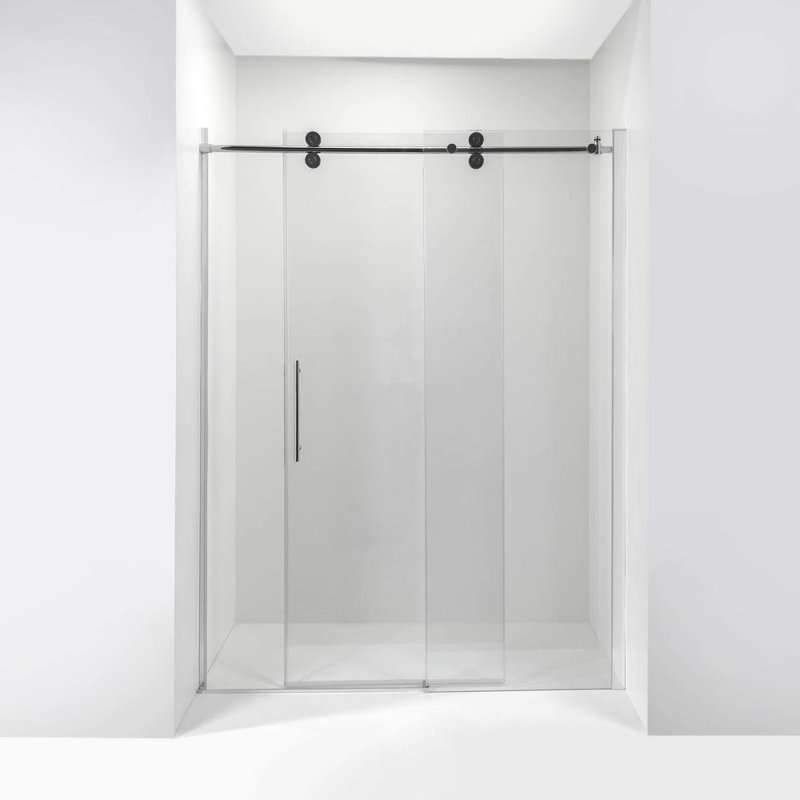 Vivid 60" x 78" Bypass Frameless Shower Door, Chrome