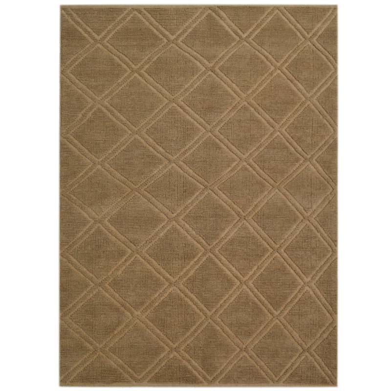 Portland Geometric Jute / Sisal Hand Woven Area Rug, Rectangle 120 x 180cm