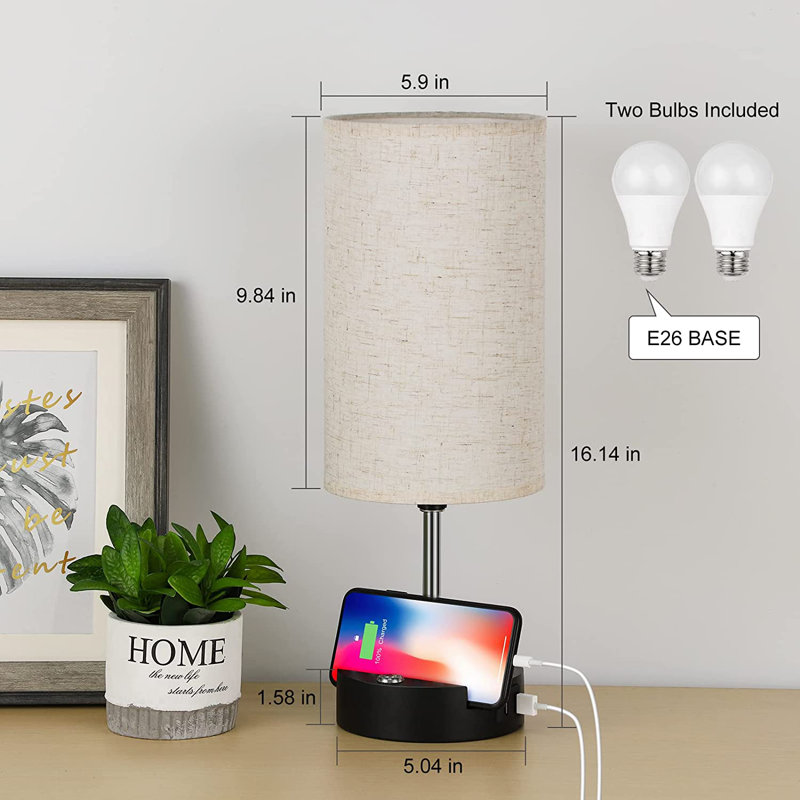 Omender Metal USB Table Lamp