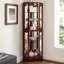 6 Shelf Corner Curio Display Cabinet With Lights, Mirrors And Adjustable Shelves(E26 Light Bulb Not Included)-125123309