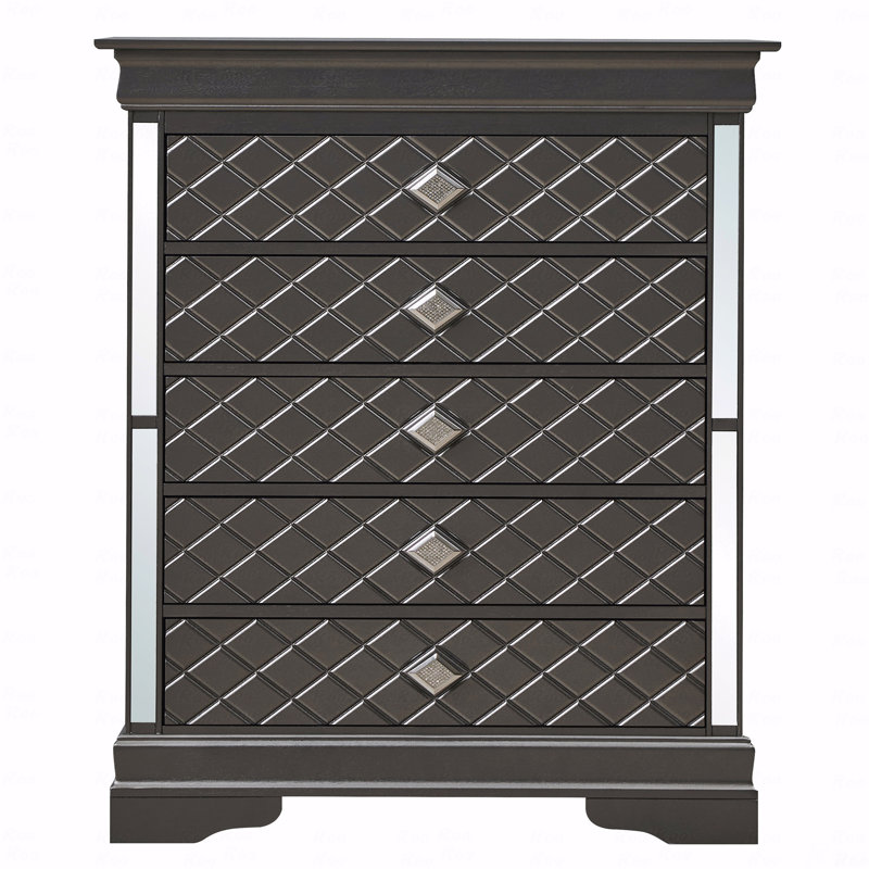 Commode Basic, Gris foncé
