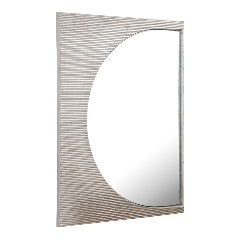 Miroir mural Flute - Nickel poli