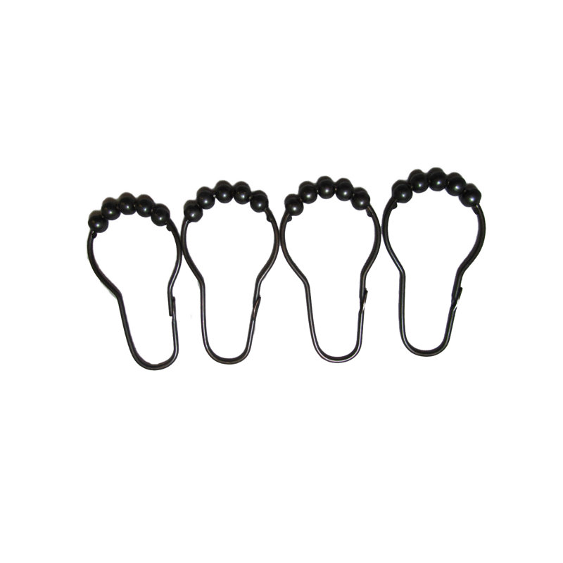 Arista Oil Rubbed Bronze Steel Shower Curtain Hooks
