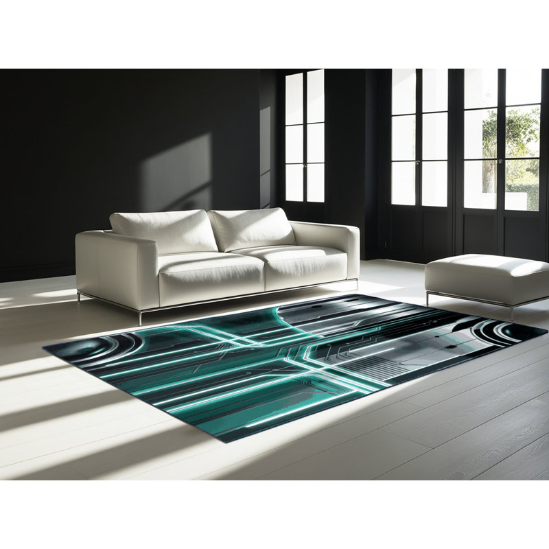 Orbit Fractals Rug, Round 5'