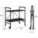 COSCO Indoor/Outdoor Folding Serving Cart with Wheels