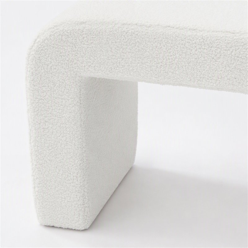 Tabouret de coiffeuse moderne, repose-pieds de canapé rembourré entièrement assemblé