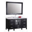 Ensemble de meuble-lavabo simple 60 po avec miroir Avet-24161756