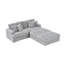 Canapé modulaire rembourré 4 pièces 88,58 po Eugenja-927079457