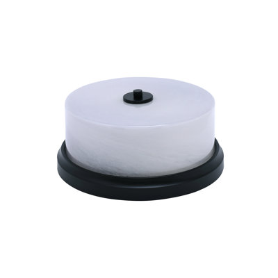 12" Flush Mount, 2-Bulbs, Shown With Glass
