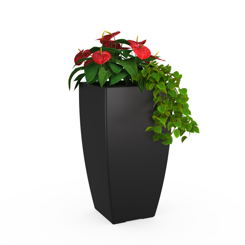 Mayne Kobi 38-Inch Self-Watering Tall Planter, Graphite Gray, 38" H x 20" W x 20" D