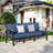 Ilonka 10-Person Outdoor Patio  Furniture Aluminum Conversation Set Swivel&Glider Armchair With LP Fire Pit Table-1882496315