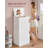 23.7"W Choinski 5-Drawer Dresser With Vanity Mirror And Lights, Touch Control Adjustable Lights, For Closet