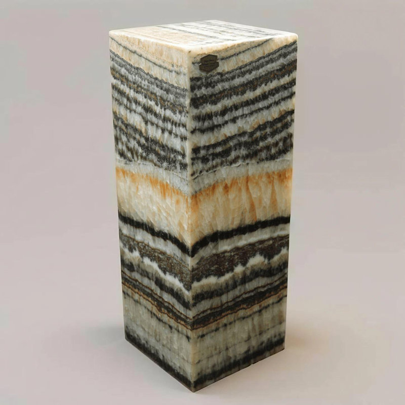 Red Asteroid Onyx Lamp