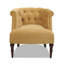 Fauteuil d'appoint capitonné, velours doré-531378602