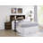 Chatmon 49-Inch Queen Bookcase Headboard Dark Pine-2022325803