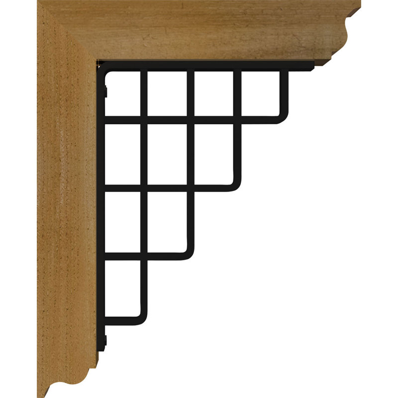 Support de fer traditionnel 4 po Diane, Cèdre rouge de l'Ouest l 3 1/2 po x T 4 po (lisse, H 16 po x P 13 1/2 po