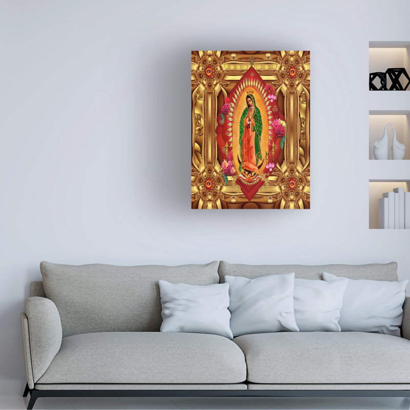 Art sur toile, Marcus Jules Our Lady Of Guadalupe, H 19 po x l 14 po