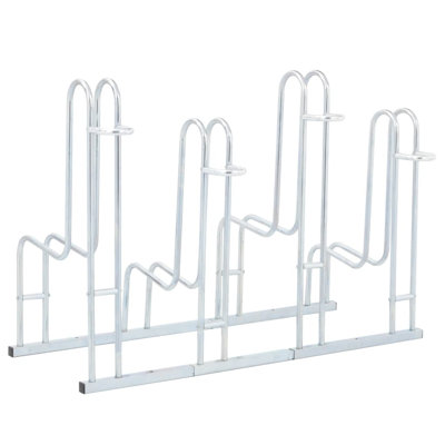 Galvanized Steel Anchored Bike Rack